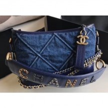 Cheap Chanel Logo Handle Gabrielle Small Hobo Bag AS0865 Denim 2020 CE00994