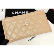 Cheap Replica Chanel Iridescent Pearl Caviar Pouch Clutch Bag Beige 2019 CE01416