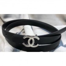 Copy Chanel CC Belt 15mm Width Black 2018 CE01162