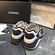 Copy Chanel Mesh and Lycra Sneakers G34763 Black 2019 CE02955