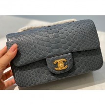 Imitation Chanel Python Classic Flap Small Bag A1116 09 CE03234