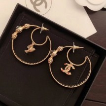 Imitation Chanel Stone Hoop Earrings AB3195 2019 Collection CE01183