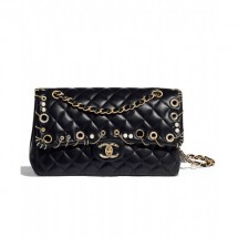 Knockoff Chanel Classic Handbag A01112 Black CE04269