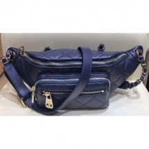 Knockoff Chanel Iridescent Pearl Caviar Grained Calfskin Waist Bag AS0556 Blue 2019 CE02127