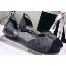 Knockoff Chanel Mary Janes G36048 Suede Gray 2020 CE01705