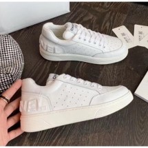 Replica Chanel Calfskin Leather Sneaker G35934 White 2020 Collection CE02843