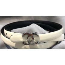 Replica Chanel CC Belt 15mm Width White 2018 Belt CE01107