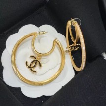 Replica Chanel CC Crystal Hoop Earrings 2020 Collection CE04198