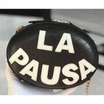 Replica Chanel Embroidered Lambskin La Pausa Evening Bag AS0204 Black 2019 CE03151
