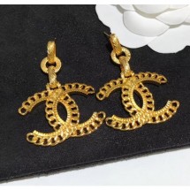 Replica Designer Chanel CC Gold Metal Earrings 05 2020 Collection CE03068