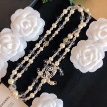 Replica High Quality Chanel Pearl Star Resin Long Necklace AB2507 2019 Collection CE01887