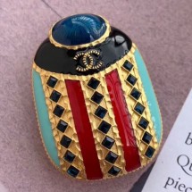 Replica Luxury Chanel Resin Stones Beetle Brooch AB1996 2019 Collection CE02072