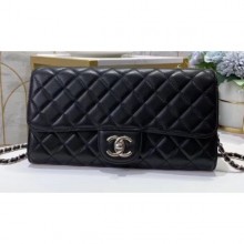 Chanel Clutch with Chain Bag 50041 Lambskin Black CE01921