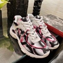 Chanel Colored Logo Print Sneakers G34360 Pink 2020 Collection CE01361