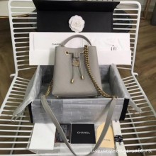 Chanel drawstring bag AS0310 grey CE02852