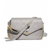 Chanel Flap Bag AS0413 Gray CE04004