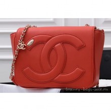 Chanel Lambskin CC Logo Flap Bag AS0321 Red 2019 CE02001