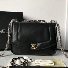 Chanel Lambskin Medium Flap Bag AS1178 Black 2019 Collection CE02246