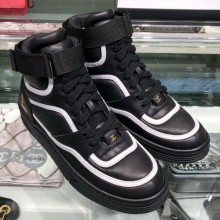 Chanel Leather High-Top Sneakers G35063 Black 2019 Collection CE02659