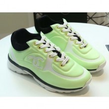Chanel Lycra Sneakers G34765 Fluo Green 2019 CE02891