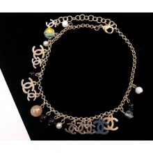 Chanel Metal & Glass Pearls Anklet AB0983 2019 CE00832