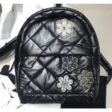 Chanel Mixed Fibers Cocoon Backpack Bag AS1025 Black 2019 CE02266