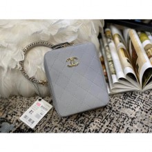 Chanel Original Small Sheepskin camera bag AS1753 grey CE01359