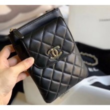 Chanel Phone Holder with Chain Bag AP1191 Black 2020 CE03369