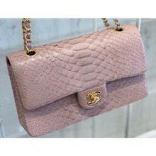 Chanel Python Classic Flap Medium Bag A1112 50 CE02363