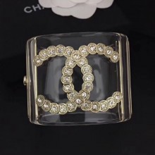 Chanel Resin Crystal CC Cuff Bracelet 02 2019 Collection CE03501