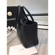 Copy Chanel Calfskin & Gold-Tone Metal A91868 Black CE01457