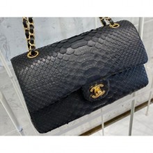 Copy Chanel Python Classic Flap Medium Bag A1112 45 CE02571