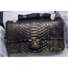 Fake Chanel Python Classic Flap Medium Bag A1112 07 CE03981