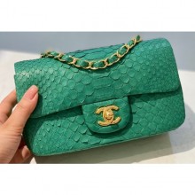 Fake Replica Chanel Python Classic Flap Small Bag A1116 15 CE02877