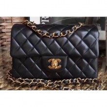 Hot Chanel Lambskin Small Classic Flap Bag A1116 Black CE03442