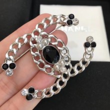 Imitation Chanel Silver CC Brooch 47 2020 Collection CE01357