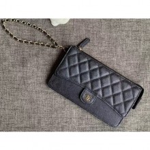Knockoff Best Chanel Classic Pouch Clutch Bag with Handle AP0364 Black 2019 CE02634