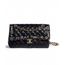 Knockoff Chanel Classic Handbag A01112 Black CE04269
