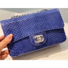 Knockoff Chanel Python Classic Flap Small Bag A1116 02 CE00824