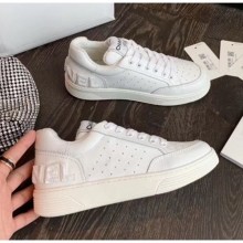Replica Chanel Calfskin Leather Sneaker G35934 White 2020 Collection CE02843