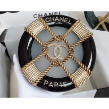 Replica Chanel Chain Resin/Strass Minaudiere Bag A94672 Black 2018 CE02219
