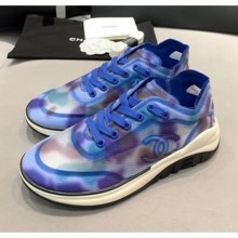 Replica Chanel Classic Mesh Sneaker Blue 2020 Collection CE02581