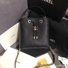 Replica Chanel drawstring bag AS0310 black CE01258