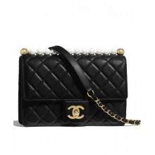 Replica Chanel Flap Bag AS0585 Black CE01914
