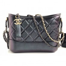 Replica Chanel Iridescent Rainbow Gabrielle Small Hobo Bag A91810 Purple CE04373