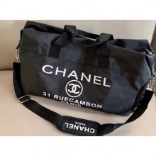 Replica Chanel Logo Canvas Luggage Bag 2019 CE03415