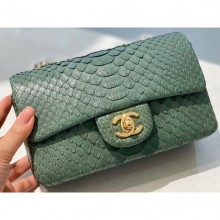 Replica Chanel Python Classic Flap Small Bag A1116 13 CE01127