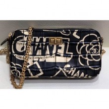 Replica Chanel Reissue 2.55 Crocodile Embossed Printed Leather Clutch With Chain Bag AP0583 Black 2019 CE03745