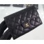 AAA 1:1 Chanel Grained Leather Classic Clutch with Chain Bag A84512 Black/Gold CE01448