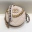 AAA 1:1 Chanel Maxi-Quilted Lambskin Round Clutch with Chain Apricot 2019 Collection CE00736